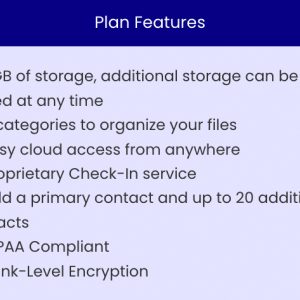 StoreMyLife.com Plan - Annual